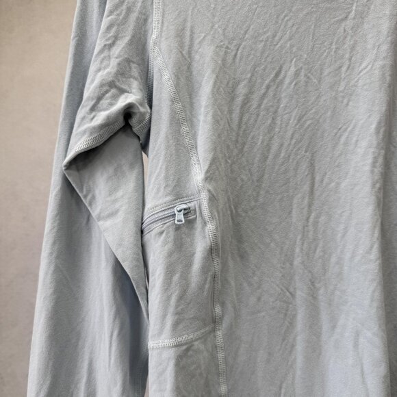 Patagonia Hoodie Womens Small Light Blue Sun Shirt Fishing Thumb Holes Guide - Picture 8 of 10